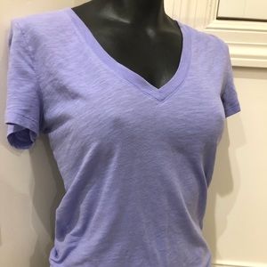VS PINK V-Neck Lilac Tee